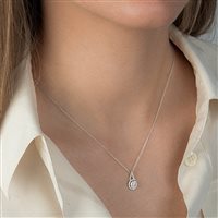 Necklace Mirco Visconti Woman in White Gold Diamante 0.43 Ct AB827 - AB827